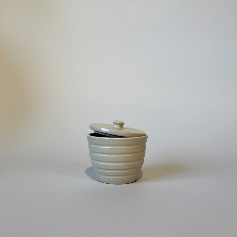 Beige Sugar Pot